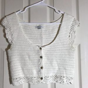 American Eagle Outfitters crocheted crop top